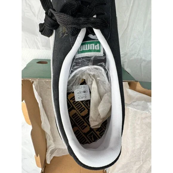 Puma Suede Classic Sneakers Black/White Size 12 US Mens‎ - Picture 5 of 9